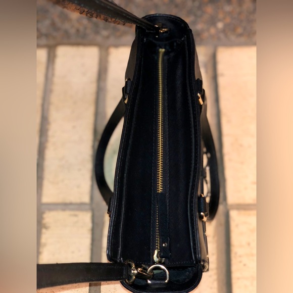 💥Moving to @the_bag_guy💥 Kate Spade - Laurel Way Hadlee Black Jeweled Satchel - Picture 3 of 12